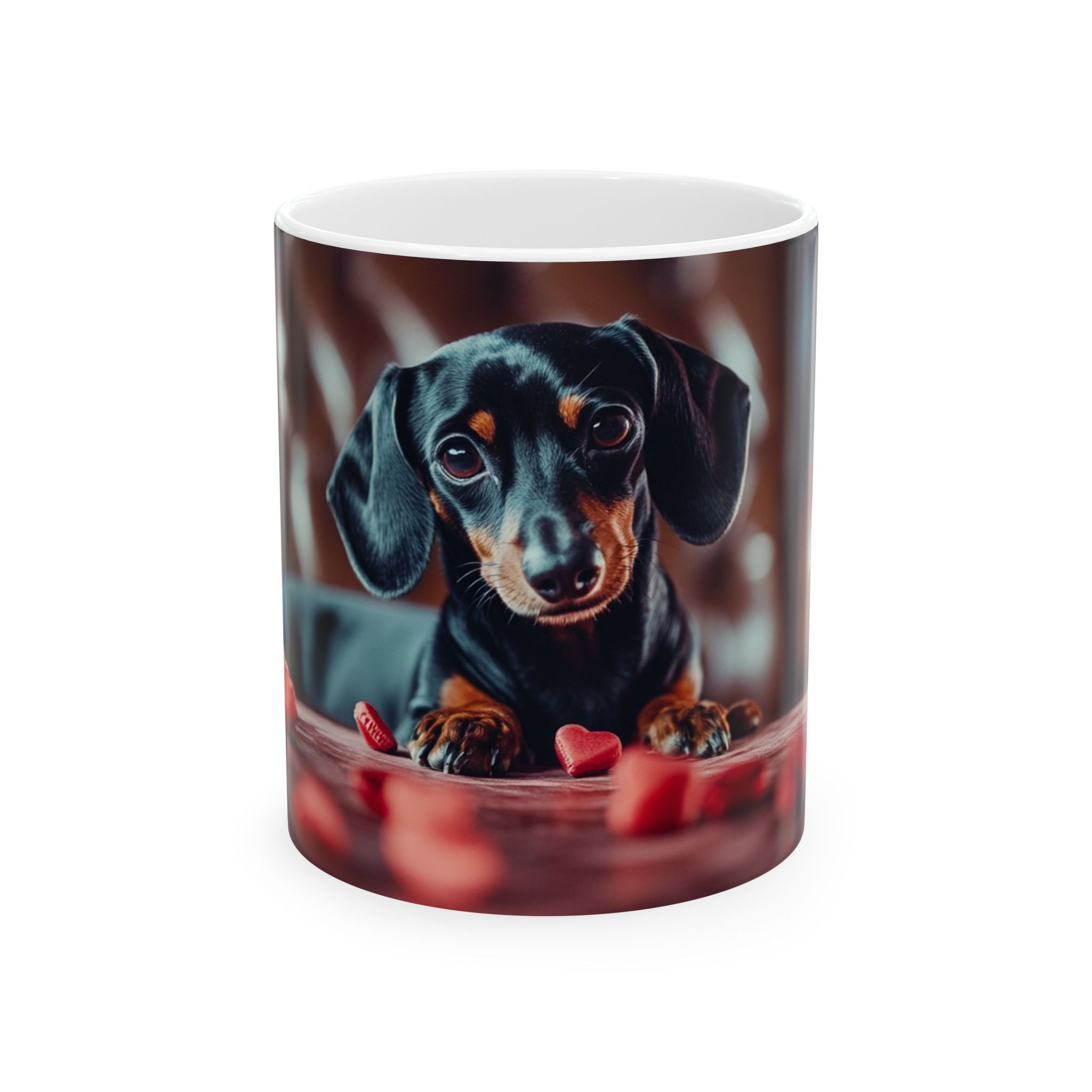 Minature Dachshund Whisky Hearted Puppy Dog Art