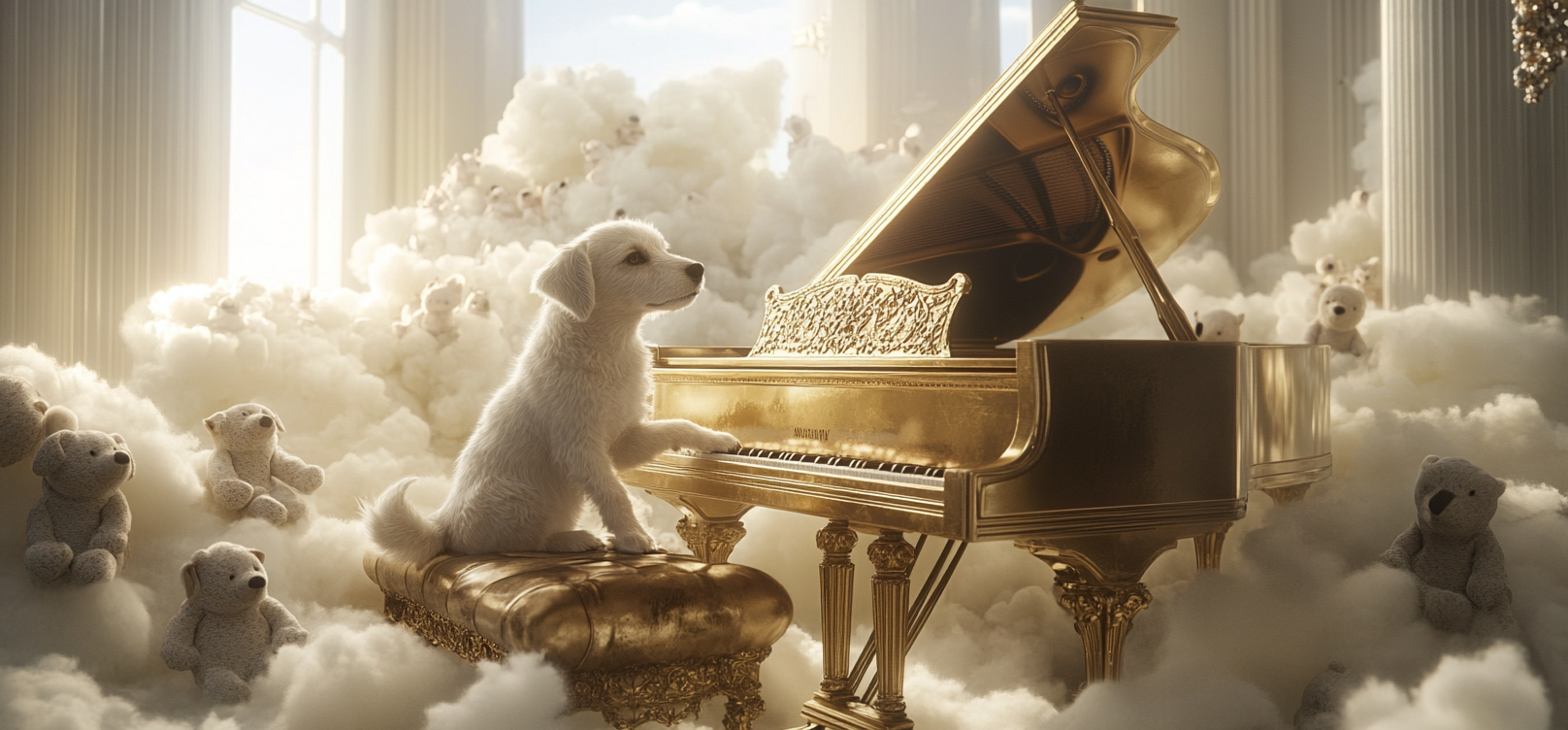 Piano Performer Dog