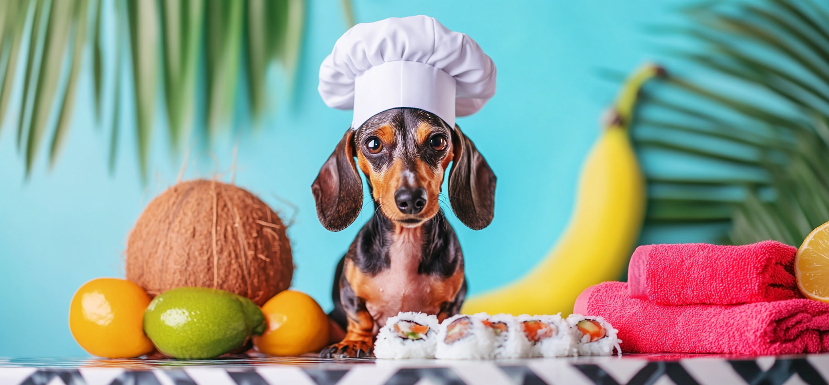 Minature Dachshund Personal Chef Dog Art